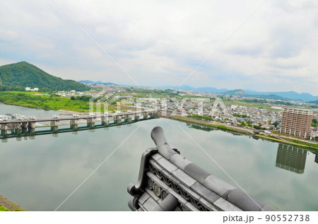 犬山城 天守閣から望む木曽川 犬山城 天守閣から望む木曽川 90552738