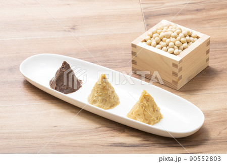 味噌　発酵食品　イメージ素材　伝統調味料 90552803