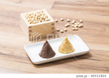 味噌　発酵食品　イメージ素材　伝統調味料 90552804