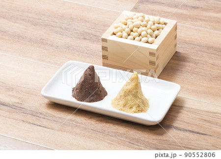 味噌　発酵食品　イメージ素材　伝統調味料 90552806