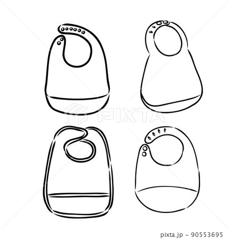 Baby bib template vector illustration baby bib vector Baby bib template vector illustration baby bib vector 90553695