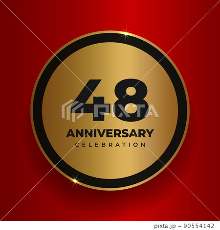 48 years anniversary celebration background. 90554142