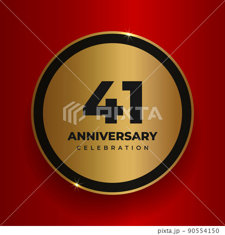 41 years anniversary celebration background. 41 years anniversary celebration background. 90554150
