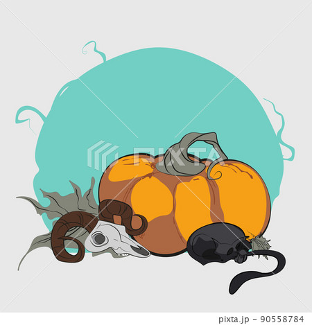 Vector Halloween cover website with space for text 90558784