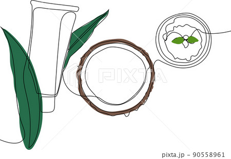Minimal skin care concept natural herbal remedies Minimal skin care concept natural herbal remedies 90558961