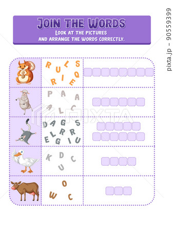 Arrange the letters in order with pictures Arrange the letters in order with pictures 90559399
