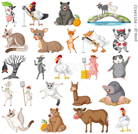 Set of different kids of animals 90559432