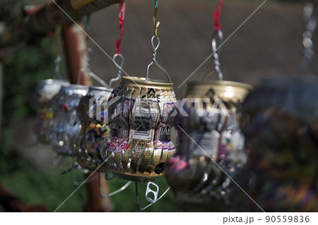 空き缶 風車 アルミ缶 手作り1 空き缶 風車 アルミ缶 手作り1 90559836