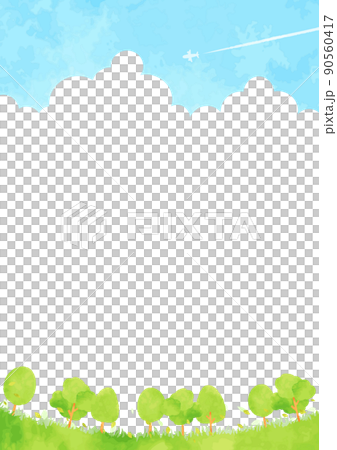 Beautiful forest landscape illustration 90560417