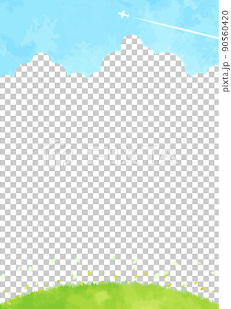 簡單的山丘和天空景觀圖 90560420