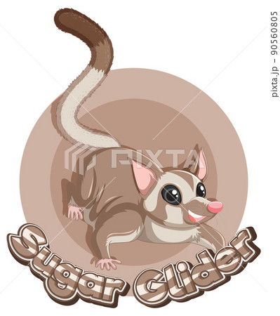 Sticker design for sugar glider 90560805