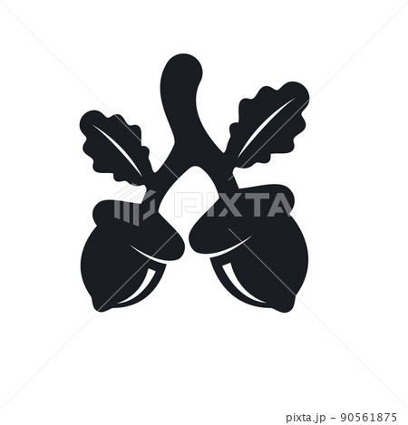 black oak acorn element vector illustration concept design black oak acorn element vector illustration concept design 90561875