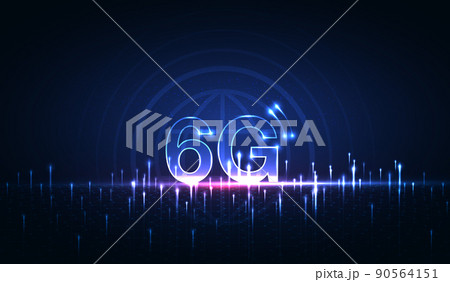 6G technology concept. modern network connection concept background. global connection and internet network concept, new generation networks. vector design 90564151