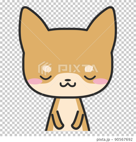 柴犬鞠躬上半身 90567692