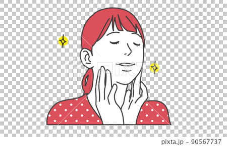 皮膚滋潤的女人 皮膚滋潤的女人 90567737