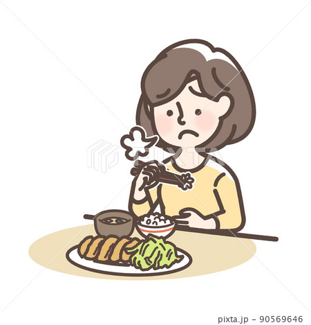 食欲不振の女性 90569646