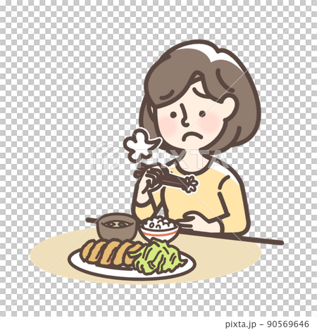 食欲不振の女性 90569646