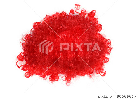 Clown wig isolated on white 90569657