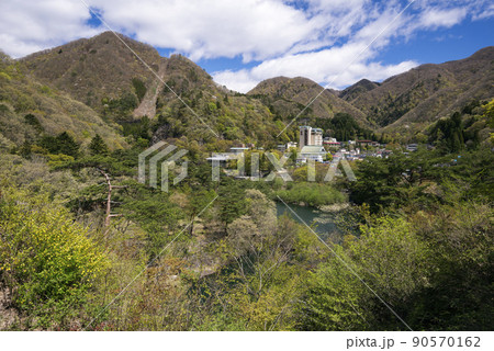 栃木県 川治温泉全景 栃木県 川治温泉全景 90570162