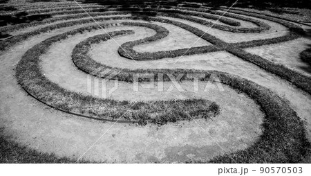 Garden maze in Labyrintharium of Loucen Castle 90570503