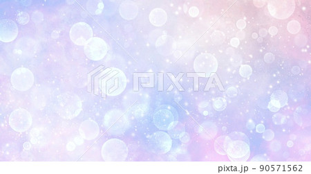 夢かわいい キラキラ ライト 丸 背景素材 90571562