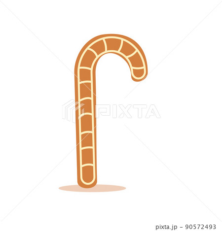 Cute christmas gingerbread. Delicious cookie. Flat vector illustration Cute christmas gingerbread. Delicious cookie. Flat vector illustration 90572493