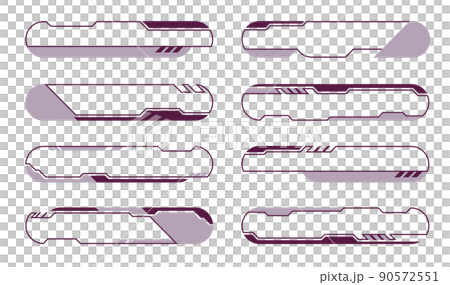 テロップ　フレーム　デザイン 90572551