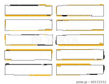 テロップ　フレーム　デザイン 90572552