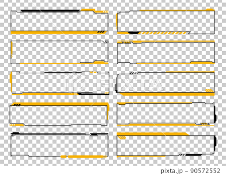 テロップ　フレーム　デザイン 90572552