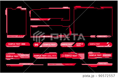 テロップ　フレーム　デザイン 90572557