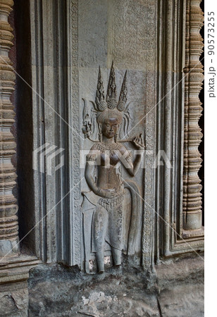 Architecture of ancient temple complex Angkor, Siem Reap Architecture of ancient temple complex Angkor, Siem Reap 90573255