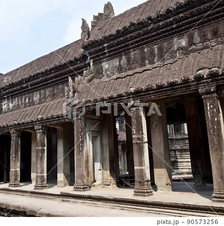 Architecture of ancient temple complex Angkor, Siem Reap 90573256