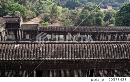 Architecture of ancient temple complex Angkor, Siem Reap 90573423