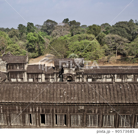 Architecture of ancient temple complex Angkor, Siem Reap Architecture of ancient temple complex Angkor, Siem Reap 90573685