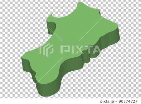 Three-dimensional Akita prefecture 90574727