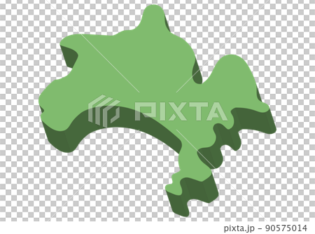 Three-dimensional Kanagawa prefecture 90575014