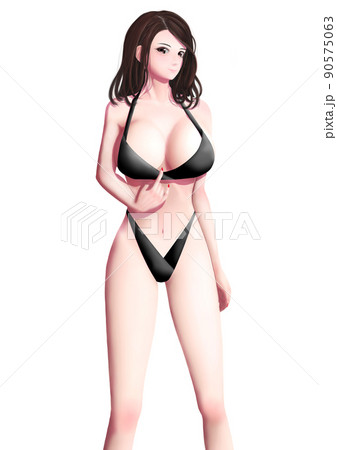 水着の女性 90575063