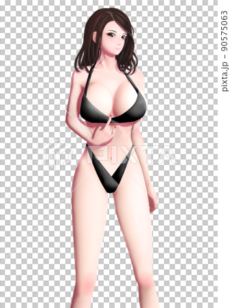 水着の女性 90575063