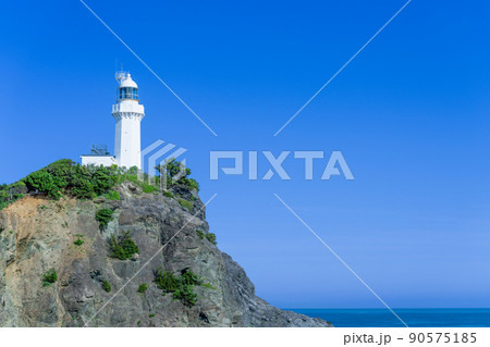 《愛媛県》佐多岬・佐多岬灯台・砲台レプリカ・御籠島展望所・御籠島・砲台跡 90575185