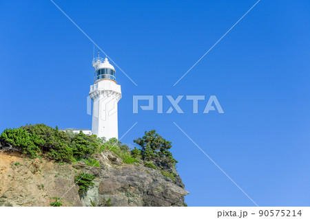 《愛媛県》佐多岬・佐多岬灯台・砲台レプリカ・御籠島展望所・御籠島・砲台跡 90575214