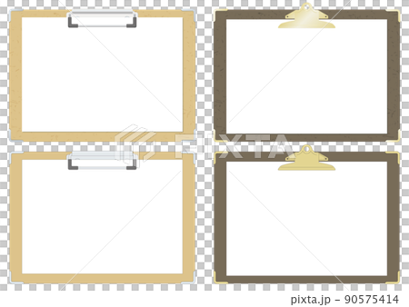 Binder clipboard B5 size horizontal illustration set 90575414