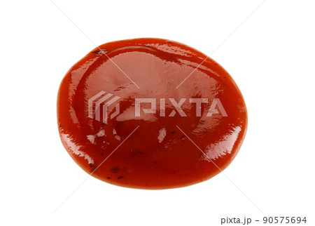 Ketchup sauce isolated on white background with copy space for text or images. Spices and herbs. Close-up shot. 90575694