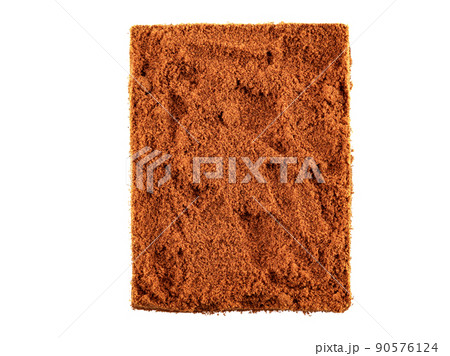Ground clove isolated on white background with copy space for text or images. Spices and herbs. Packaging concept. Close-up shot. Ground clove isolated on white background with copy space for text or images. Spices and herbs. Packaging concept. Close-up shot. 90576124