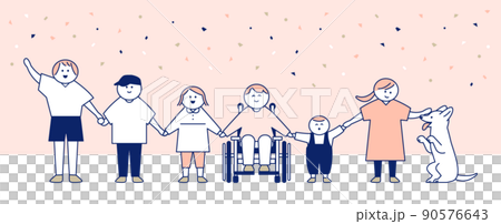 孩子們手牽著手 孩子們手牽著手 90576643