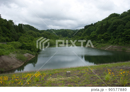 六月の大谷ダム 富山県黒部市 六月の大谷ダム 富山県黒部市 90577880