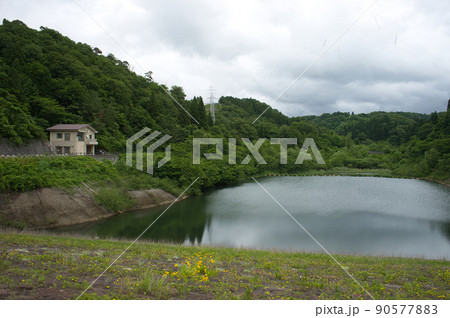 六月の大谷ダム 富山県黒部市 六月の大谷ダム 富山県黒部市 90577883