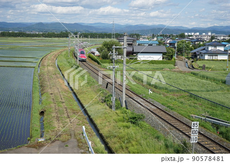こまちも走るJR田沢湖線 90578481