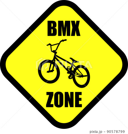 BMX zone traffic - vector artwork 90578799