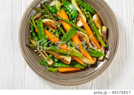 french Barigoule of summer vegetables in bowl 90578857