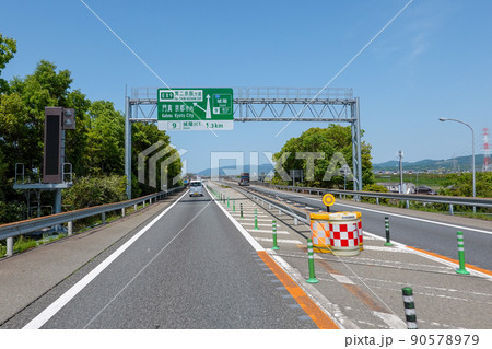 高速道路の城陽ジャンクション（京都府城陽市） 90578979
